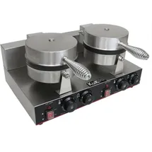 MONSTER SHOP Profi Doppel Waffeleisen Gastro-Waffeleisen Waffelautomat mit Gratis Waffelzange