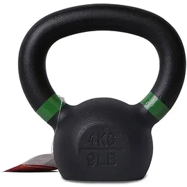 Pure2Improve Kettlebell Gusseisen 4 kg grün/schwarz