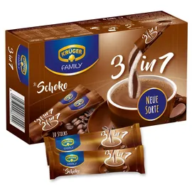 Krüger Family 3 in 1 Schoko, 3in1 10028622, 10stk, löslich im Portionskarton 4052700086224 Krüger 10 Stück
