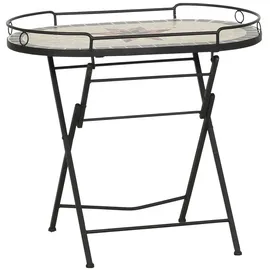 Siena Garden Stella Gartentisch 68 x 41 x 60 cm schwarz/bunt