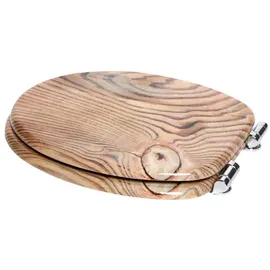 Sanilo WC-Sitz Grain, Hochwertiger und Stabiler Toilettendeckel aus Holz