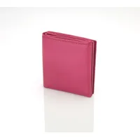 Josephine Osthoff Handtaschen-Manufaktur Josephine Osthoff Geldbörse Damen Wiener Schachtel Portemonnaie Münzbörse gross wallet Herren Geldbeutel echt Leder RFID-Schutz (927), Farbe:Fuchsia