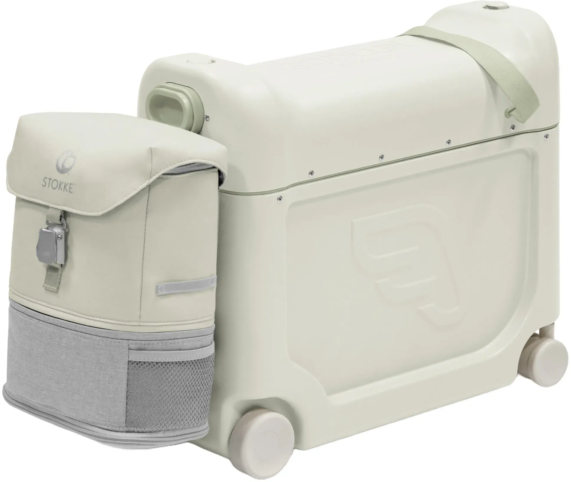 Stokke® JetKidsTM Reiseset BedBox 46 cm Set 2 tlg. - 4-Rollen-Kabinentrolley (sea green)