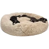 DUCHEN Weiches Hundebett kuscheliges Haustierbett Korb Donut Hundehöhle Kuschelkissen Warme Bequeme Hundesofa für Mittelgroße und Große Hunde XXXL-110cm