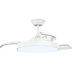AirFold   Smarter Deckenventilator   Einziehbare Flügel   Dimmbares LED-Licht   Smart