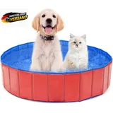 Faltbares Hundepool 60x20 cm für kleine Hunde, Wasserspaß & Kühleffekt