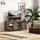 modfu TV-Lowboard 120 cm Braun Stahl/Holzwerkstoff