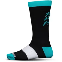 Ride Concepts Ride Every Day Socks L - Black/Aqua