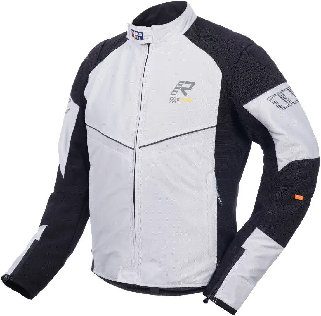 Rukka Airgobi Motorrad Textiljacke, schwarz-grau, Größe 52 für Männer