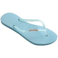 Havaianas Damen Slim Glitter Flourish Zehentrenner,Blau (Nautical Blue),41/42 EU