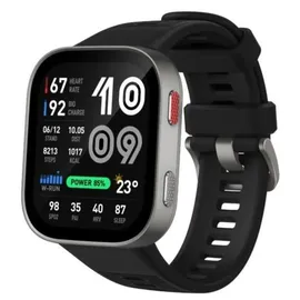 Amazfit Bip Max BT 2,07 Zoll AMOLEDgehäuse grau Sportarmband schwarz Talla Única