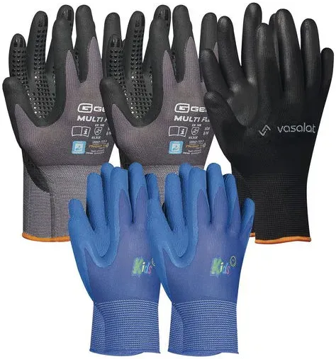 vasalat Kinderhandschuh blau mit MultiFlex & vasalat Handschuh - Größe 9 (L) & Kids