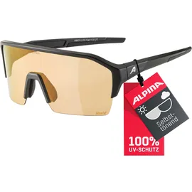 Alpina RAM HR Q-LITE V - Verspiegelte, Kontrastverstärkende & Beschlagfreie Sport- & Fahrradbrille black matt