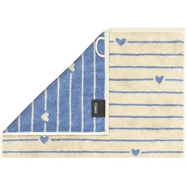 CAWÖ Heart Beats Handtuch 30 x 50 cm blau