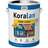 KORA® Koralan® Color-Lasur für Holz im Außenbereich, wetterfeste Holzlasur auf Naturöl- und Wasserbasis, schützt vor Witterungseinflüssen, ideal für Holz im Garten (Zitronengelb, 0,75 Liter)