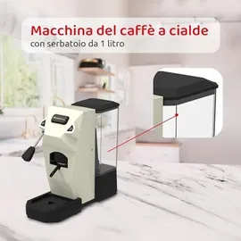 Melchioni Cialdina Espressomaschine weiß