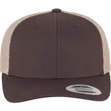 Flexfit Retro 2-Tone Trucker Cap Braun/Khaki One Size