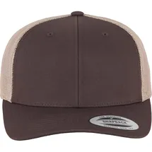 Flexfit Retro 2-Tone Trucker Cap Braun/Khaki One Size