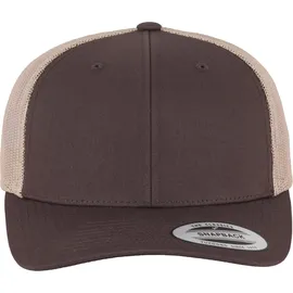 Flexfit Retro 2-Tone Trucker Cap Braun/Khaki One Size