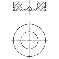 Mahle Kolben MAHLE 013 PI 00107 000 für Ford