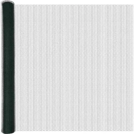 vidaXL Zaun mit Pfosten 1,6 x 10 m Grün/Stahl