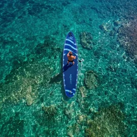 aquaget SUP Board Set 350 x 81 x 15 cm Blau