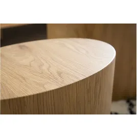 miliboo Ovale Couchtische aus hellem Holz (2er-set) Woody