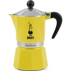 BIALETTI Espressokocher Rainbow, 0,13l Kaffeekanne, Aluminium gelb 0,13 l