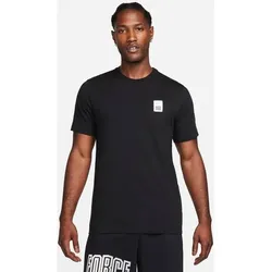 NIKE Herren Fanshirt M NK TEE ST 5, BLACK, M