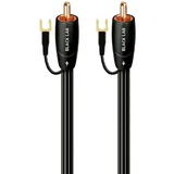 AudioQuest 2 m Black Lab Cinch-Kabel, Schwarz - Audiokabel (Cinch, RCA, Kupfer, 2 m)