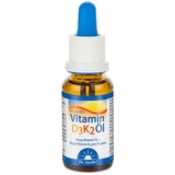 Dr. Jacob's Vitamin D3 K2 Öl Tropfen | Nahrungsergänzung für Knochen1 und Immunsystem2 | Hohe Bioverfügbarkeit | Vitamin D3 und K2 Öl | 20 ml | vegetarisch