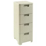 Curver Regal mit 4 Schubladen Style