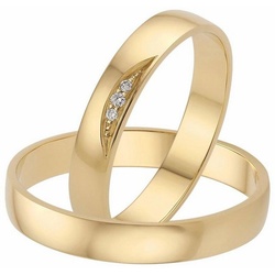 Firetti Trauring Schmuck Geschenk Gold 375 Hochzeit Ehering „LIEBE“, Made in Germany – mit o. ohne Brillanten/Diamanten gelb|goldfarben 23