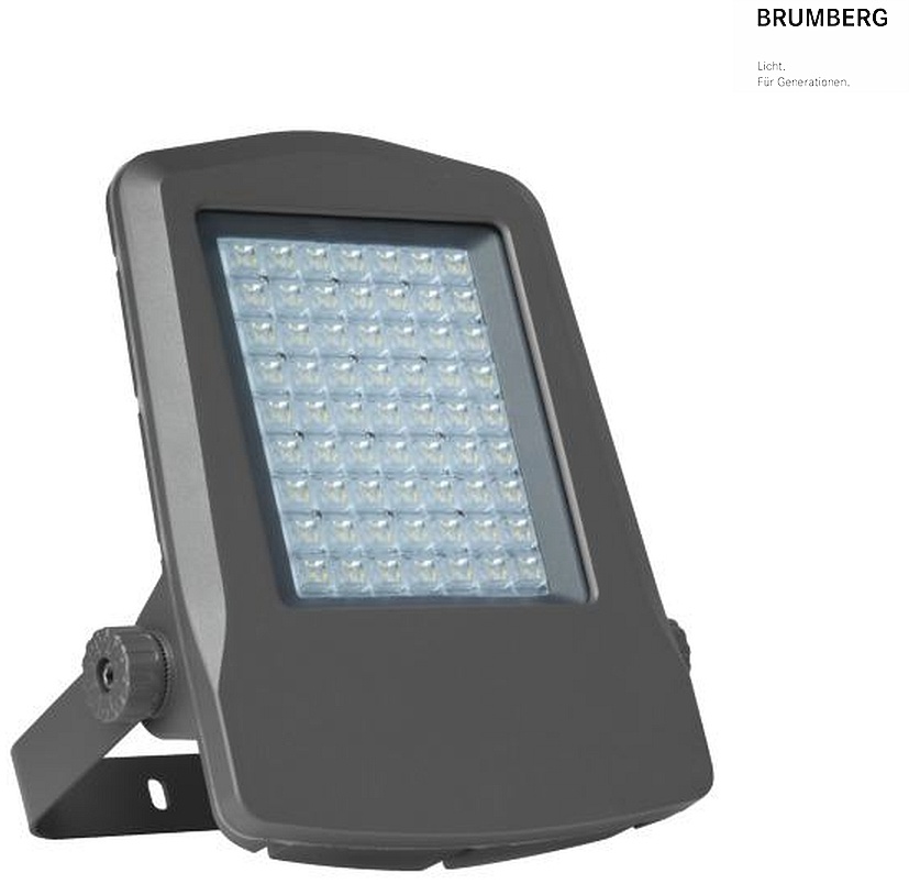 Brumberg LED-Fluter MATRIX midi 100 W, 3000 K, 230 V AC, 30 x 110°, IP66, titan matt BRUM-60806643