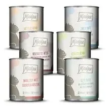 MjAMjAM Mixpaket mit Wild & Kaninchen, Pute, Ente, Herzen, Huhn und Rind 6 x 800 g