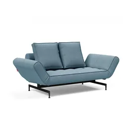 Innovation Living 3-Sitzer INNOVATION LIVING TM "Ghia Schlafsofa mit Taschenfederkern, Breite 210cm, Tiefe 93cm", blau (hellblau), B:178cm H:83cm T:93cm, Sofas, eine große Liegefläche mit geringer Stellfläche, beidseitig abklappbar