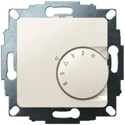 Eberle 191810223502 UP-Raumregler, RAL9010 glänzend 50x50, 5-30C, AC 24V, 1Öffner, 10 A, bei DC 24 V Schaltleistung 100 W, Temperaturabsenkung