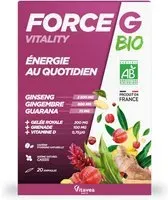 FORCE G VITALITY BIO Ampoule(S) Buvable(S) 20 pc(s)