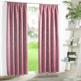 WECKBRODT Vorhang WECKBRODT "Sarin", rosa, B:135cm H:175cm, Microfaser, Polyester, Gardinen, blickdicht, Thermo, wärme-,kälteisolierend, abdunkelnd, Gardine, Store