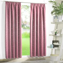 WECKBRODT Vorhang WECKBRODT "Sarin", rosa, B:135cm H:175cm, Microfaser, Polyester, Gardinen, blickdicht, Thermo, wärme-,kälteisolierend, abdunkelnd, Gardine, Store
