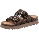 TAMARIS Damen, Fußbett Pantolette mit Trichterabsatz, braun, 38 EU