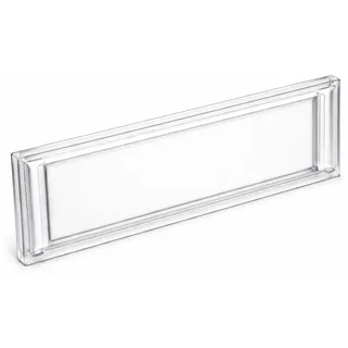 Wiltec Namensschild Abdeckung Briefkasten 89x25mm Ersatzteil Postkasten Schild