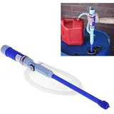 Minkurow Batteriebetriebene Tragbare Wasserpumpe, Dieselpumpe, Elektrische Förderpumpe, Kraftstoffheberpumpe, Ölpumpe, Benzinpumpe, Wasserabsaugpumpe, Blau