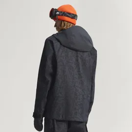 adidas Terrex Herren Techrock Hybrid Primeknit Climaproof Jacke (Größe L, schwarz)
