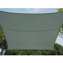 Perel Sonnensegel Grün-Grau Quadratisch 5 x 5 m