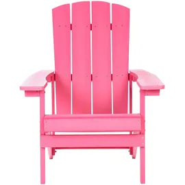 Beliani Muskoka Gartenstuhl 75 x 88 x 75 cm rosa
