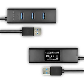 AXAGON HUE-S2B - USB 3.0, 4-Port Hub, inkl. microUSB Input
