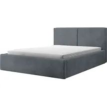 Selsey Doppelbett Farese - Bett mit Polsterrahmen, Cordbezug 180 cm, grau - Grau