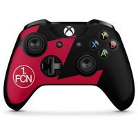 Skin kompatibel mit Microsoft Xbox One X Controller Folie Sticker 1. FC Nürnberg Fanartikel 1. FCN