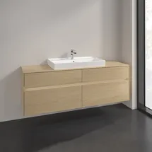 Villeroy & Boch V&B Waschtischunterschrank Collaro 160x54,8x50cm, WT mi, LED 12W, Nord Oa